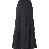Pieces Sikka Long Skirt Noir M Femme