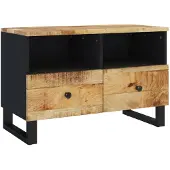 vidaXL Armoire TV 70x33x46 cm en bois massif de manguier