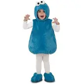 MOM Cookie Monster Junior Costume Bleu 5-6 Years Enfants