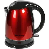 Moulinex Bouilloire BY 5305 sans fil 1,7 l 2400 watts rouge métallique/noir