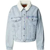 Levi's Veste mi-saison '90's Sherpa Trucker Jacket' bleu denim / blanc cassé