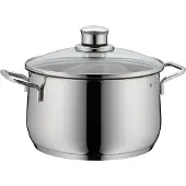 WMF Diadem Plus marmite à viande 20cm (734216040), Acier inoxydable, Poêle + casserole, Argent