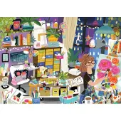 Pieces & Peace Puzzle Studio d'art 1500 pièces jeu de construction coloré