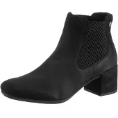 Rieker Bottines à talons en Noir Textile 40