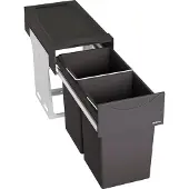 BLANCO BOTTON II pour montage au sol avec 30 (2x15) litres de volume de déchets pour une largeur d'armoire de 30 cm / système de déchets