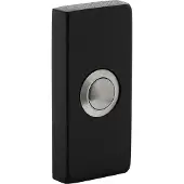 Intersteel Sonnette rectangulaire Chimea Acier inoxydable/noir