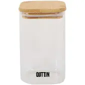 Quttin Récipients alimentaires Bambou verre borosilicaté 720 ml (12 pièces)