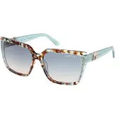 Guess Marciano Gm00012 Woman Sunglasses Vert Gradient Blue Femme