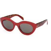 Pucci Ep0203 Woman Sunglasses Rouge Smoke Femme