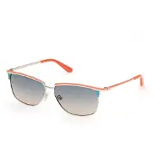GUESS Gu00133 Woman Polarized Sunglasses Rose Gradient Green Femme