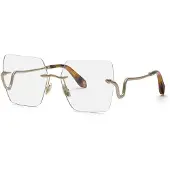 Roberto Cavalli Vrc077 Woman Glasses Doré Femme