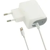Contact Chargeur mural Lightning 1 A pour iPhone, blanc
