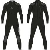 SCUBAPRO Everflex Yulex 5/4 Mm Woman Diving Wetsuit Noir M Femme