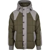 Brandit Veste d’hiver 'Garret' gris / olive