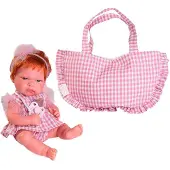 MuÑecas Antonio Juan Nouveau-né Toneta Poupée Bébé Avec Sac Rose Rose One Size