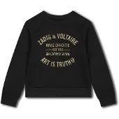 Zadig & Voltaire X60217 Sweatshirt Noir 6 Years Fille