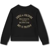 Zadig & Voltaire X60217 Sweatshirt Noir 8 Years Fille