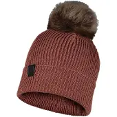 Buff Knitted Beanie Marron