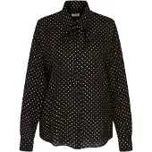 Seidensticker Chemisier 'The Statement Prints' noir / blanc
