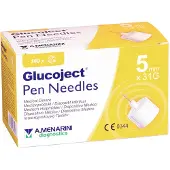 Menarini Glucoject Aiguilles de Stylo 5MM 31G (100 pièces)