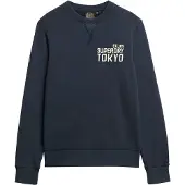 Superdry Sweat-shirt marine / blanc