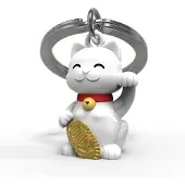 Metalmorphose Schlüsselanhänger Winkekatze