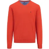 Fynch&Hatton 1513211 V Neck Sweater Orange L Homme
