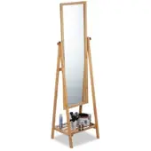 B2X Miroir sur pied en bambou