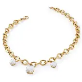 GUESS Flashing Lights Necklace Doré Femme