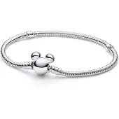 Pandora Bracelet Disney Maille Serpent Fermoir Mickey Pandora Moments
