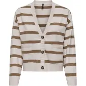 ONLY Cardigan 'ONLAma' mastic / marron chiné