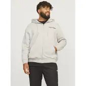 Jack & Jones Vesterbro Plus Full Zip Sweatshirt Blanc 8XL Homme