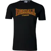 Lonsdale T-Shirt 'Classic' jaune / rouge foncé / noir