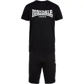 Lonsdale Survêtement noir / blanc