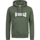 Lonsdale Sweat-shirt 'Thurning' kaki / vert foncé / noir / blanc