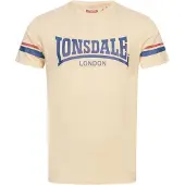 Lonsdale T-Shirt 'Creich' sable / gentiane / rouge
