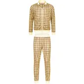 Lonsdale Survêtement 'Seabrook' marron / jaune / jaune pastel / noir