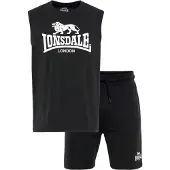 Lonsdale Survêtement 'Allanton' noir / blanc