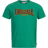 Lonsdale T-Shirt jaune / vert / rouge foncé