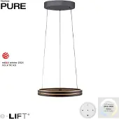 Paul Neuhaus Lampe suspendue élégante Pure E-Loop Noir