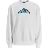 Jack & Jones Mountain Sweatshirt Blanc L Homme