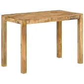 vidaXL Table de salle à manger 110x55x76 cm en bois massif de manguier