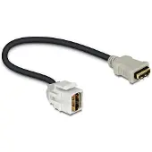 DeLOCK Module Keystone prise HDMI > HDMI femelle 250 avec câble - Del