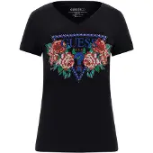 GUESS T-shirt gris clair / rouge / noir