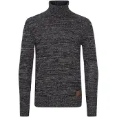 !Solid Pull-over 'Philaremo' noir chiné