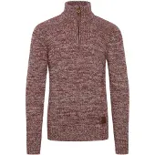 !Solid Pull-over 'Philostrate' marron / gris / lie de vin