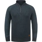 Blend Pull-over 'Ganbolf' bleu foncé / marron / gris argenté
