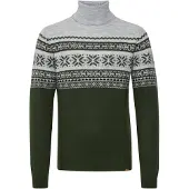 Blend Pull-over 'Jesse' gris / vert foncé