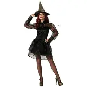 Atosa Witch Woman Costume Noir XL Enfants