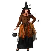 Atosa Witch Woman Costume Orange XL Enfants